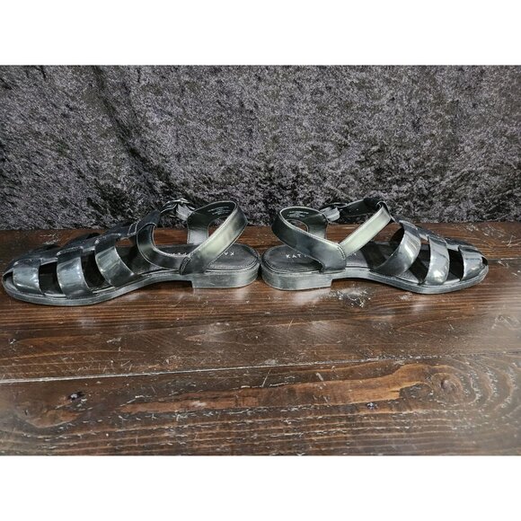 Katy Perry The Geli Fisherman Black Flat Sandals/Sz. 8.5M - Picture 2 of 8